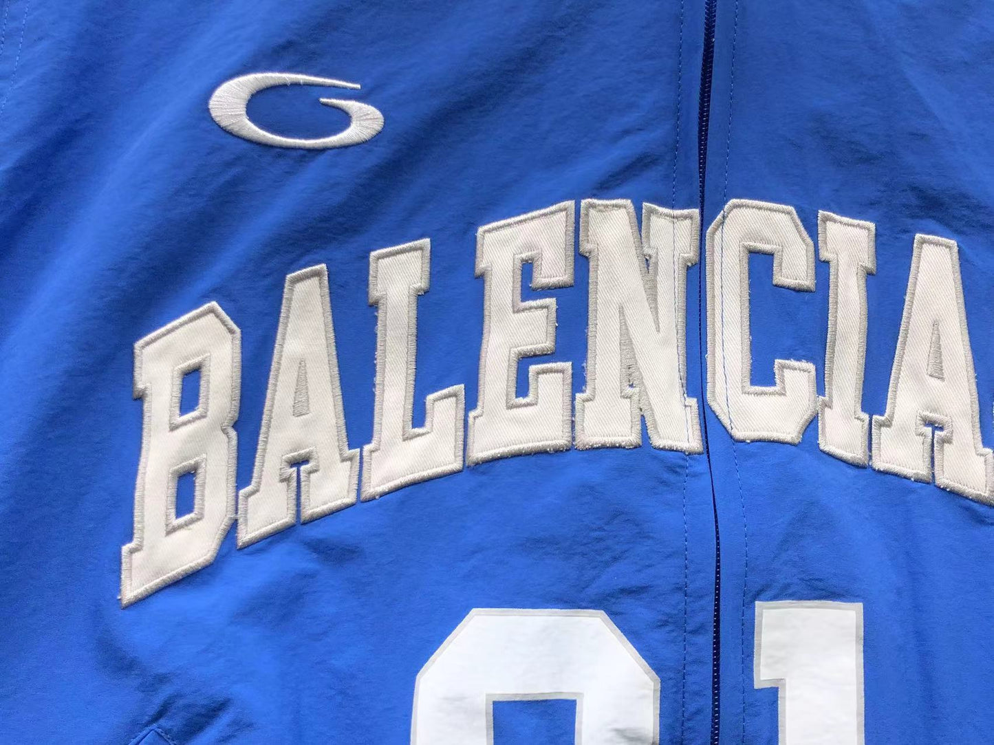 Balenciaga Basketball Zip Up Blue
