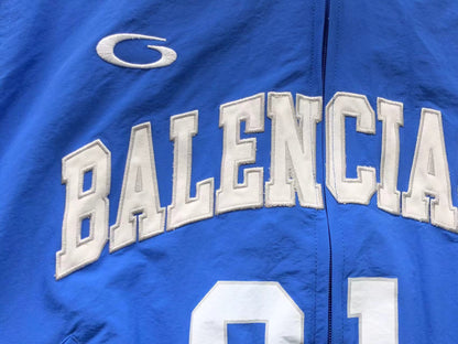 Balenciaga Basketball Zip Up Blue