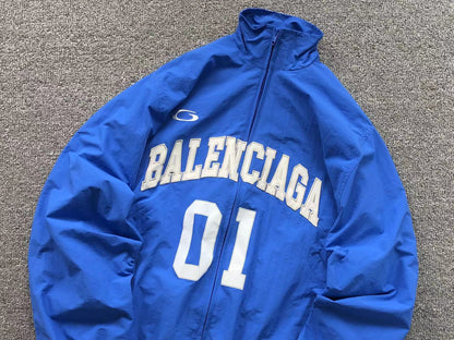 Balenciaga Basketball Zip Up Blue