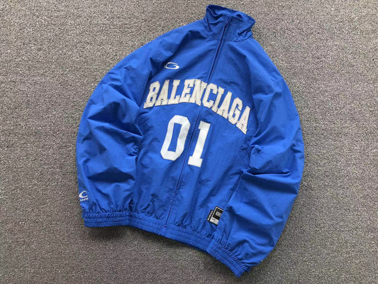 Balenciaga Basketball Zip Up Blue