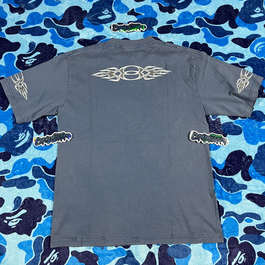 BALENCIAGA BURNING UNITY T-SHIRT BLUE