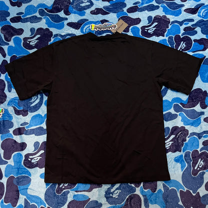 BALENCIAGA CAPS DESTROYED FLATGROUND T-SHIRT BLACK