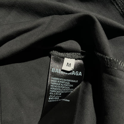 Balenciaga Embroidery Logo T-Shirt Grey