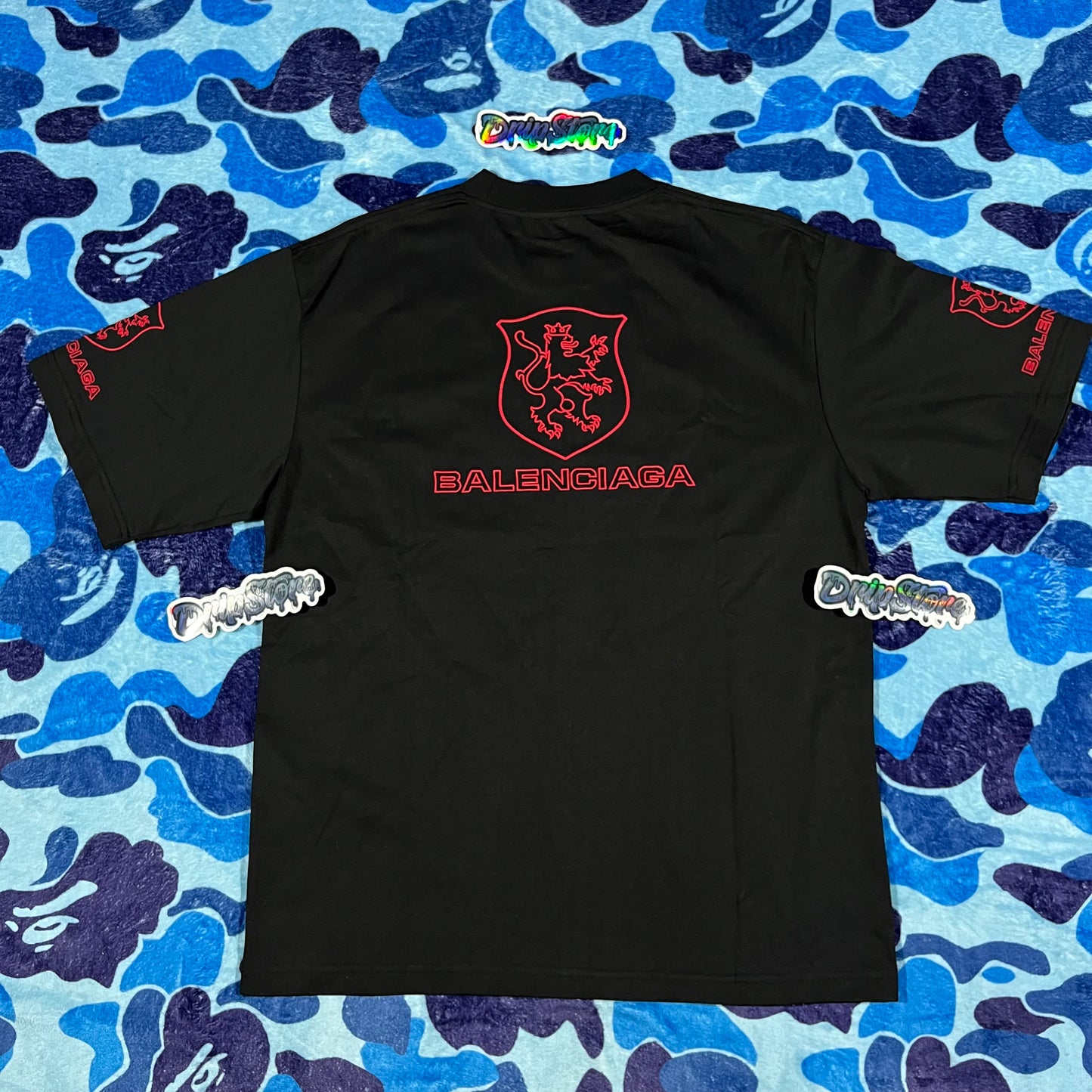 Balenciaga Lion Club T-Shirt Black