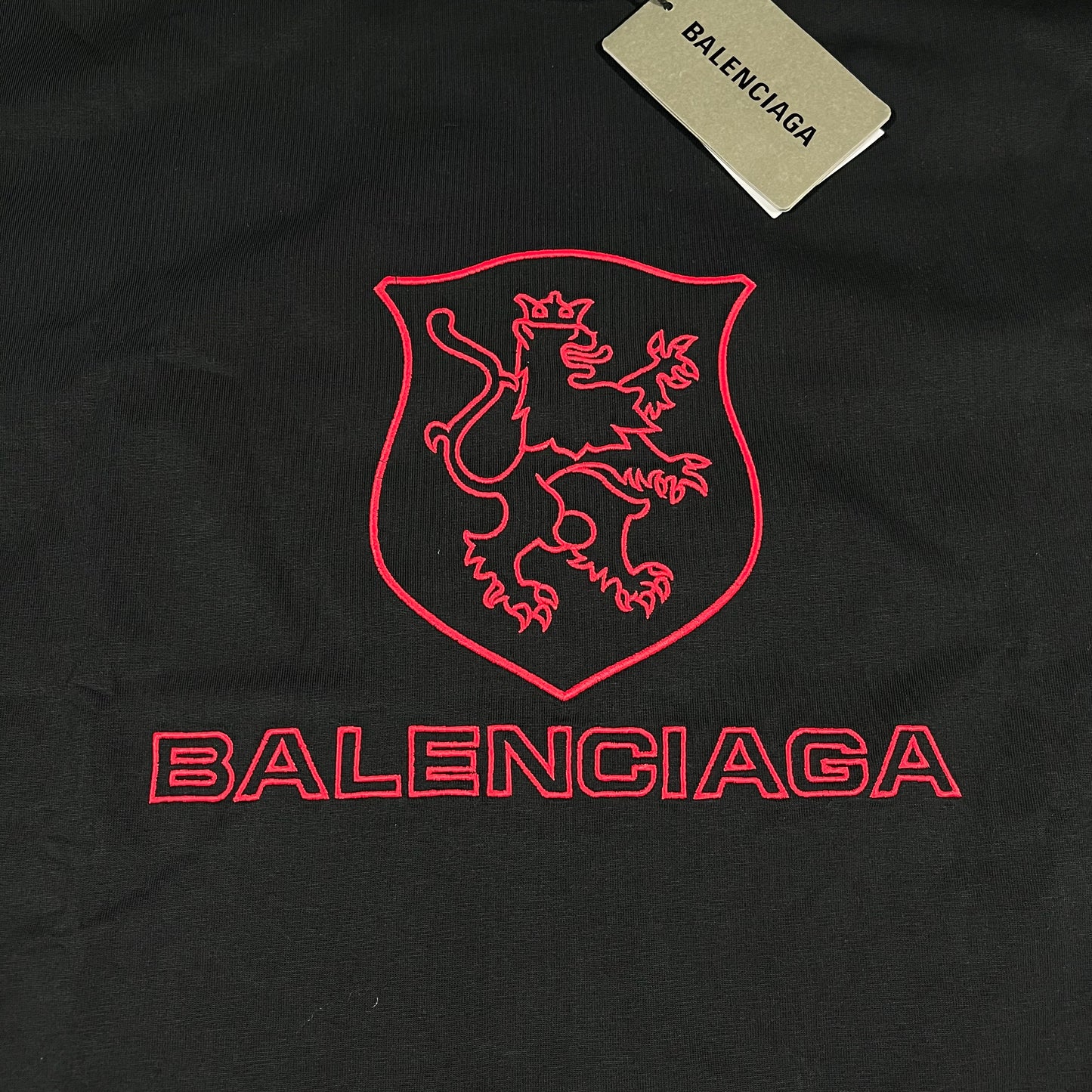 Balenciaga Lion Club T-Shirt Black