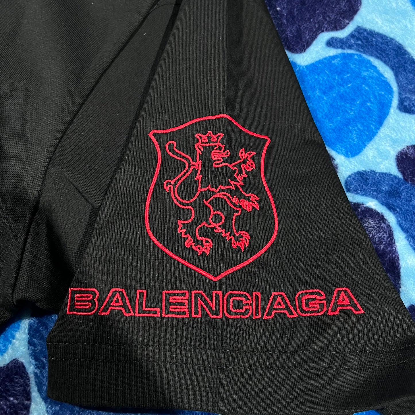 Balenciaga Lion Club T-Shirt Black