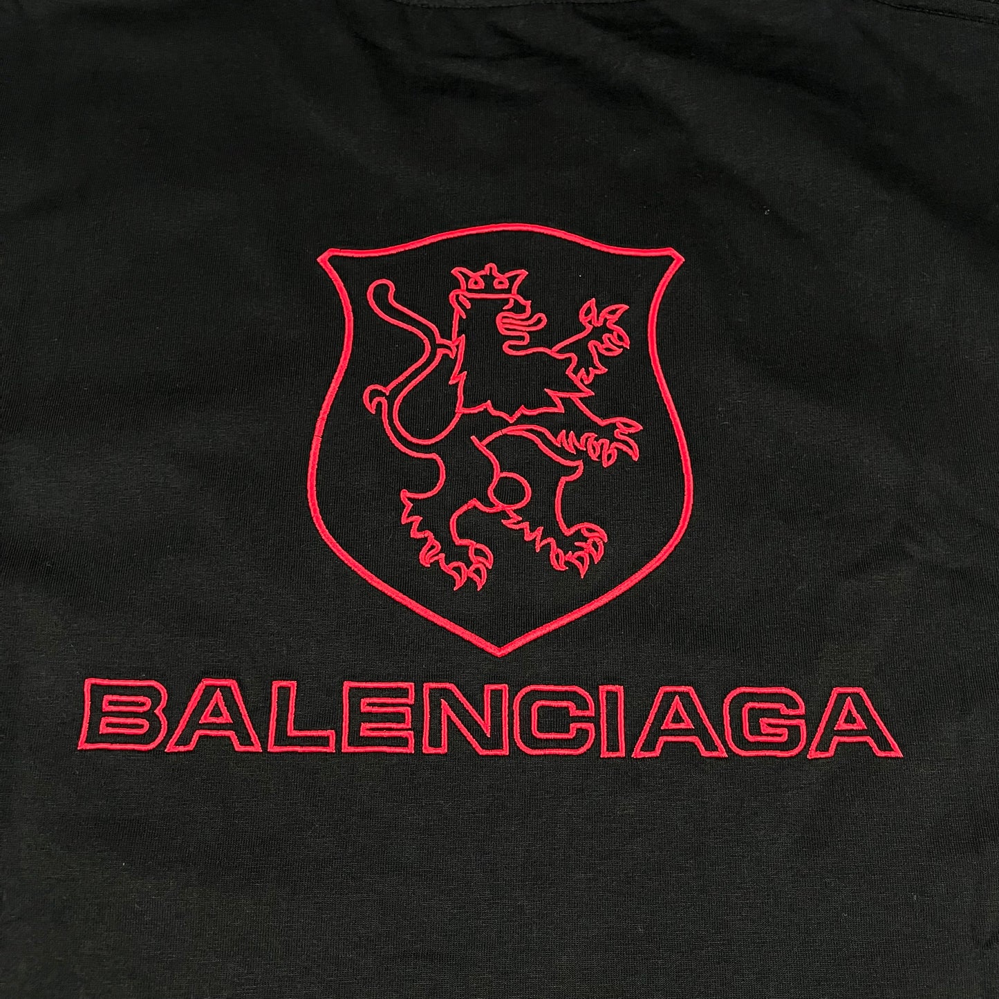 Balenciaga Lion Club T-Shirt Black