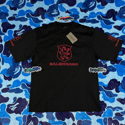 Balenciaga Lion Club T-Shirt Black