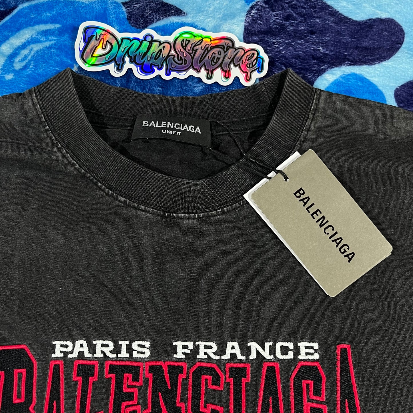 Balenciaga Logo Print T-Shirt Black
