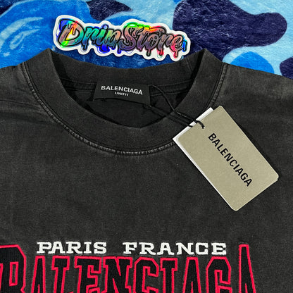 Balenciaga Logo Print T-Shirt Black