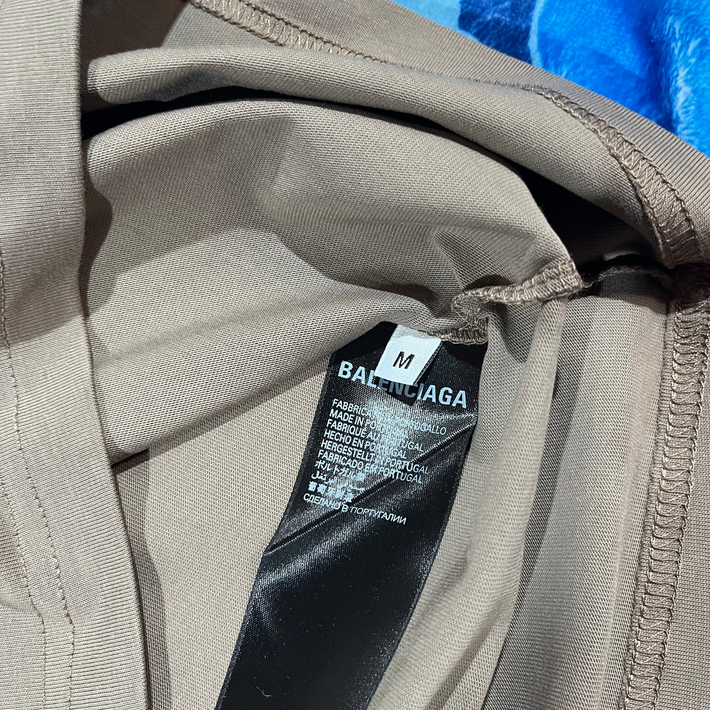 Balenciaga Logo Print T-Shirt Brown
