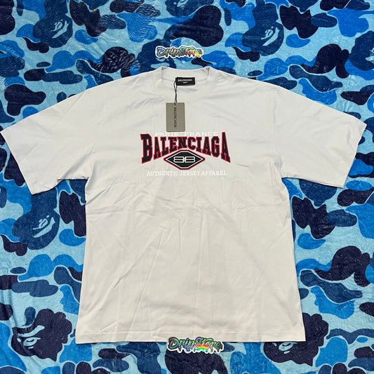 Balenciaga Logo Print T-Shirt White