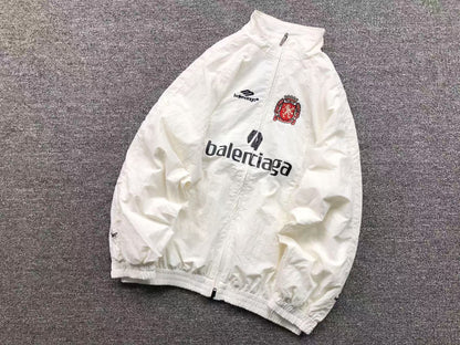 Balenciaga Paris Soccer Jacket White