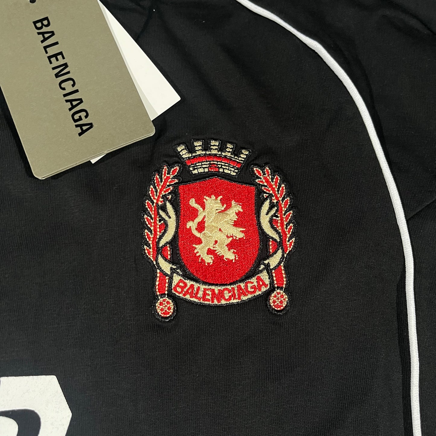 BALENCIAGA PARIS SOCCER T-SHIRT BLACK