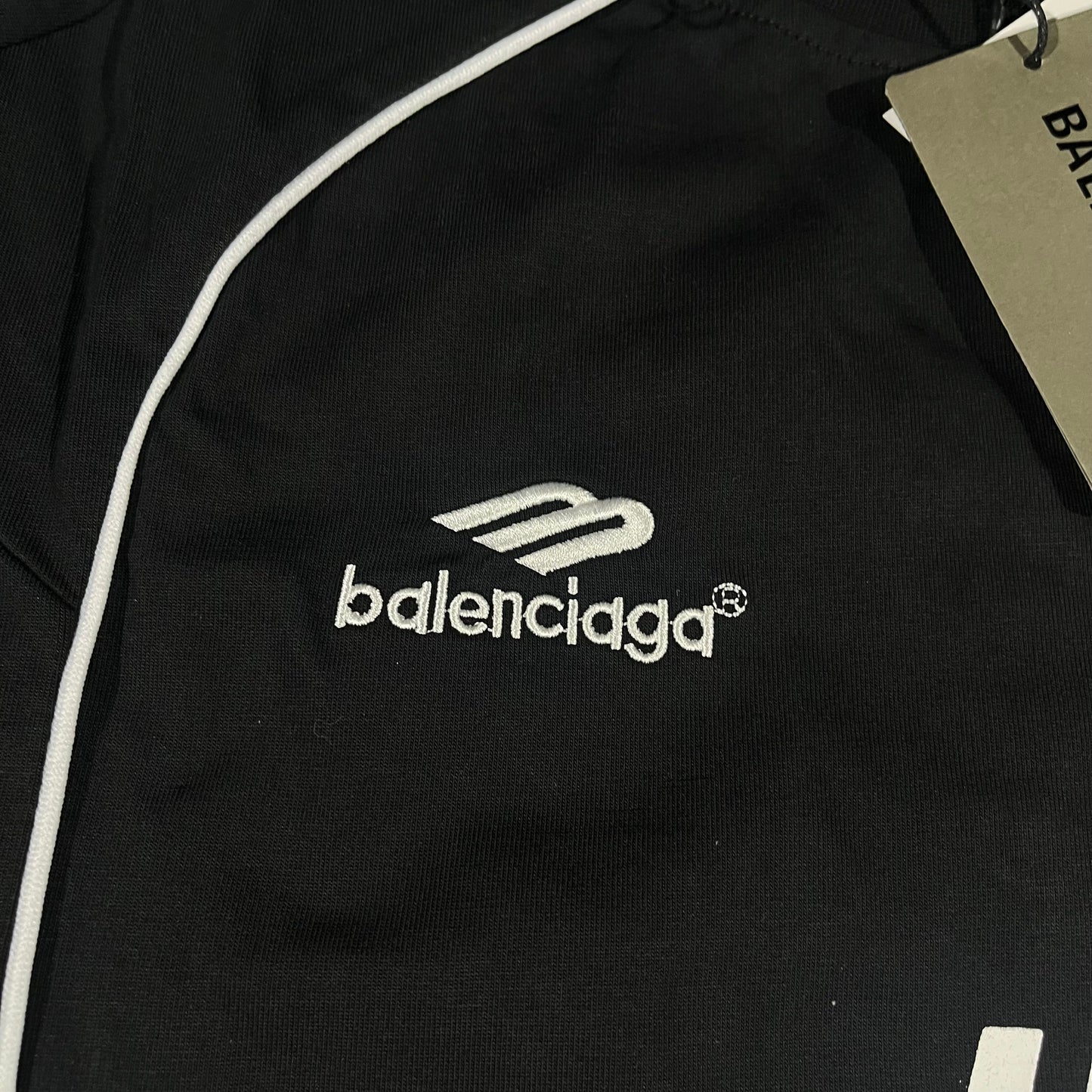 BALENCIAGA PARIS SOCCER T-SHIRT BLACK