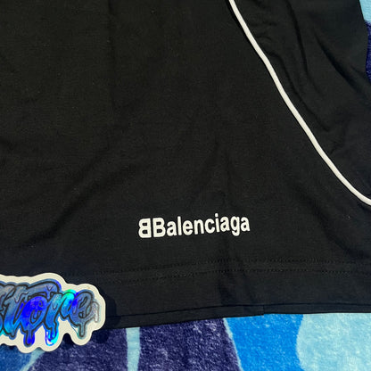 BALENCIAGA PARIS SOCCER T-SHIRT BLACK