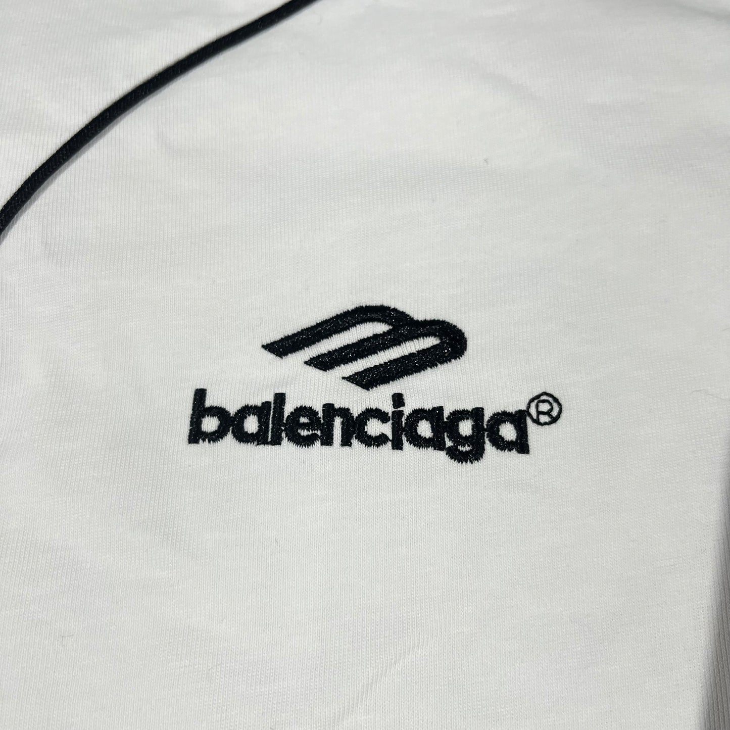 BALENCIAGA PARIS SOCCER T-SHIRT WHITE