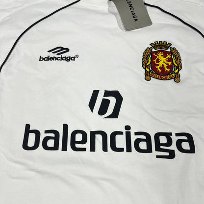 BALENCIAGA PARIS SOCCER T-SHIRT WHITE