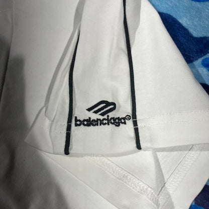 BALENCIAGA PARIS SOCCER T-SHIRT WHITE