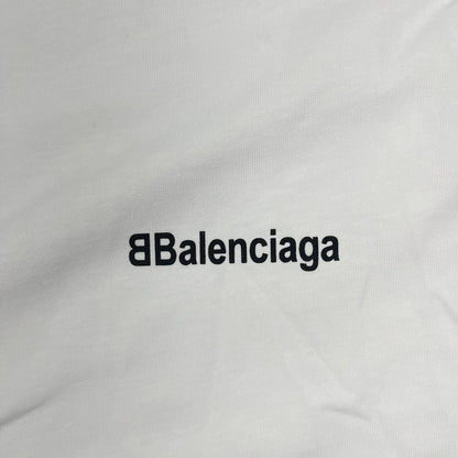 BALENCIAGA PARIS SOCCER T-SHIRT WHITE