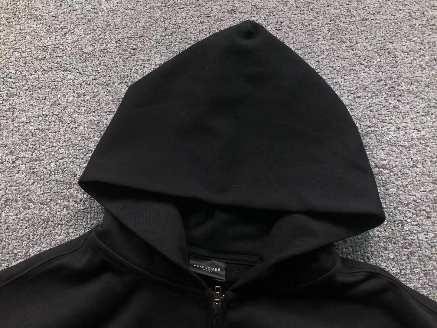 Balenciaga Paris Soccer Zip Up Black
