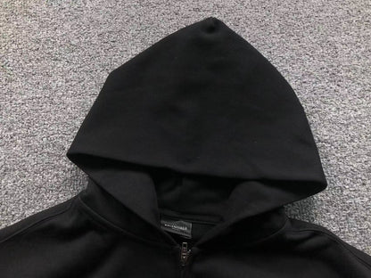 Balenciaga Paris Soccer Zip Up Black