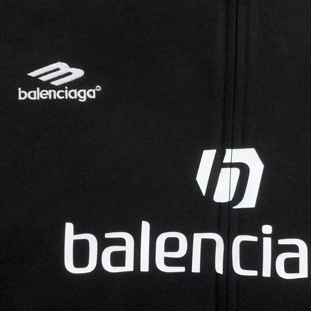 Balenciaga Paris Soccer Zip Up Black