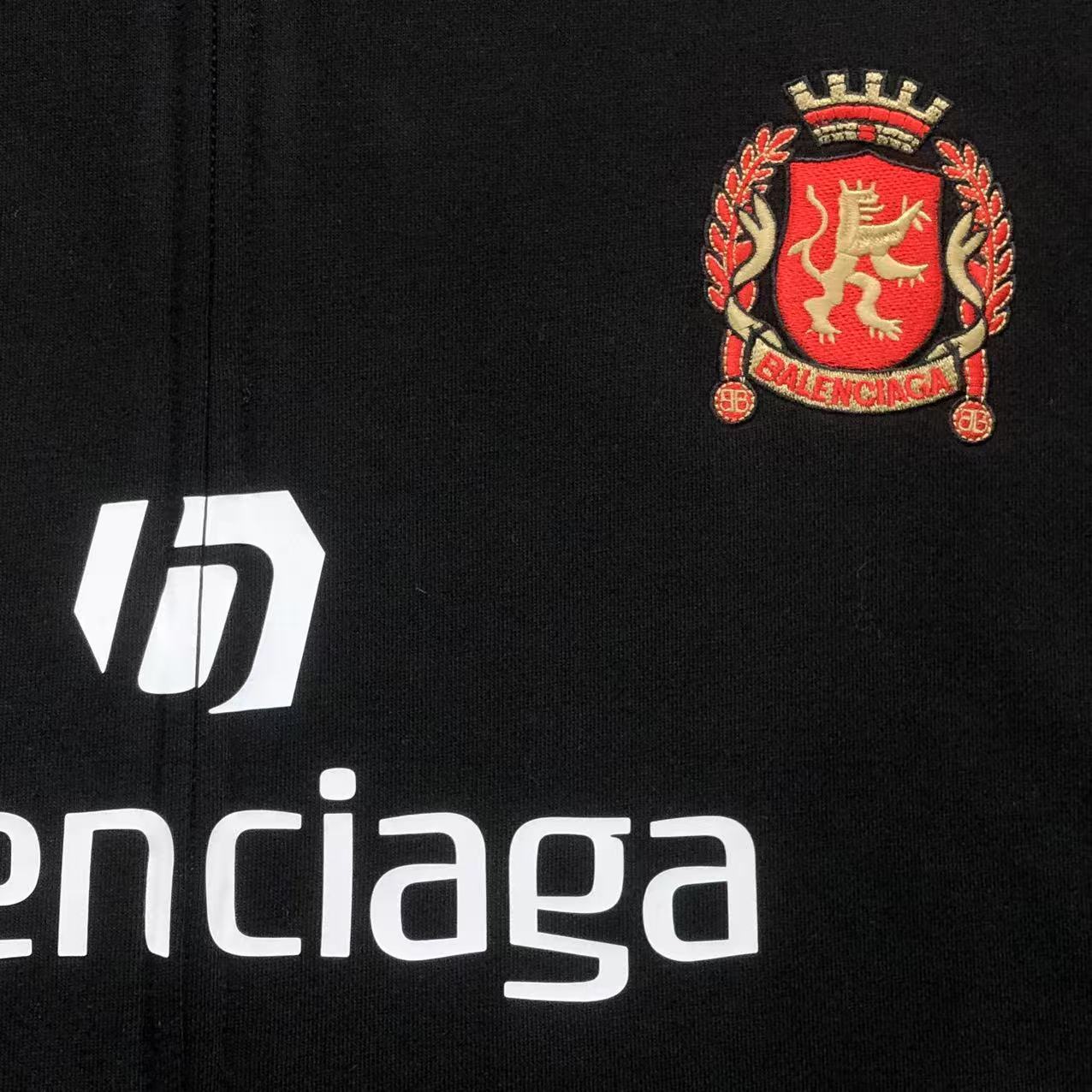 Balenciaga Paris Soccer Zip Up Black
