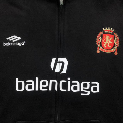 Balenciaga Paris Soccer Zip Up Black