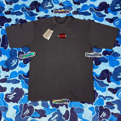 Balenciaga Red Tape T-Shirt Black