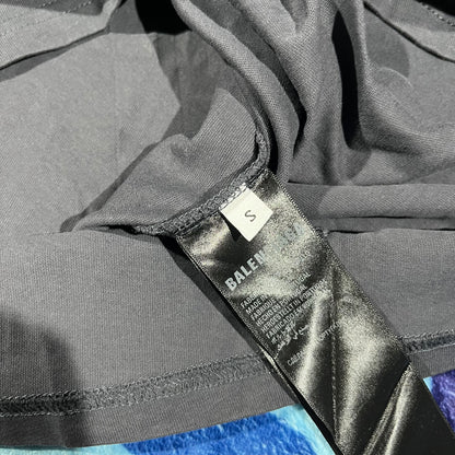 Balenciaga Red Tape T-Shirt Black