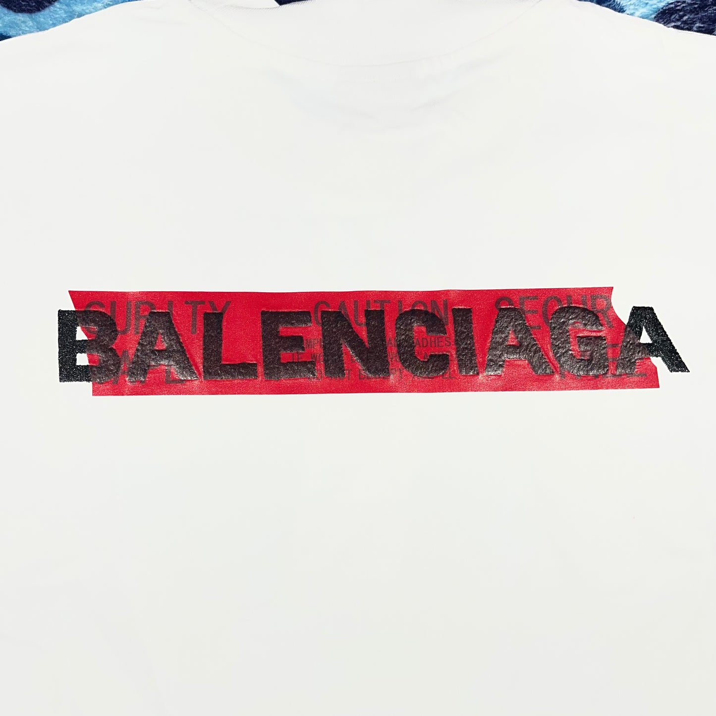Balenciaga Red Tape T-Shirt White