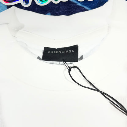 Balenciaga Red Tape T-Shirt White