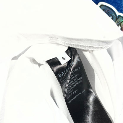 Balenciaga Red Tape T-Shirt White