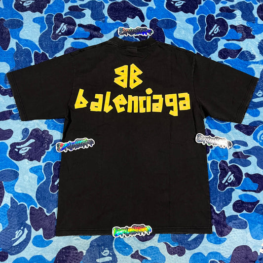 BALENCIAGA TAPE TYPE T-SHIRT BLACK