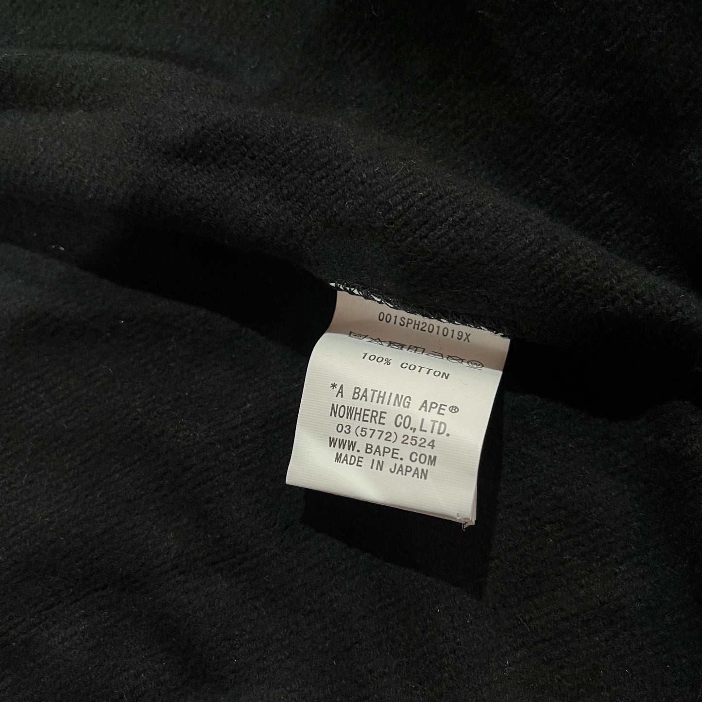 BAPE 1ST CAMO SHARK FULL ZIP HOODIE BLACK