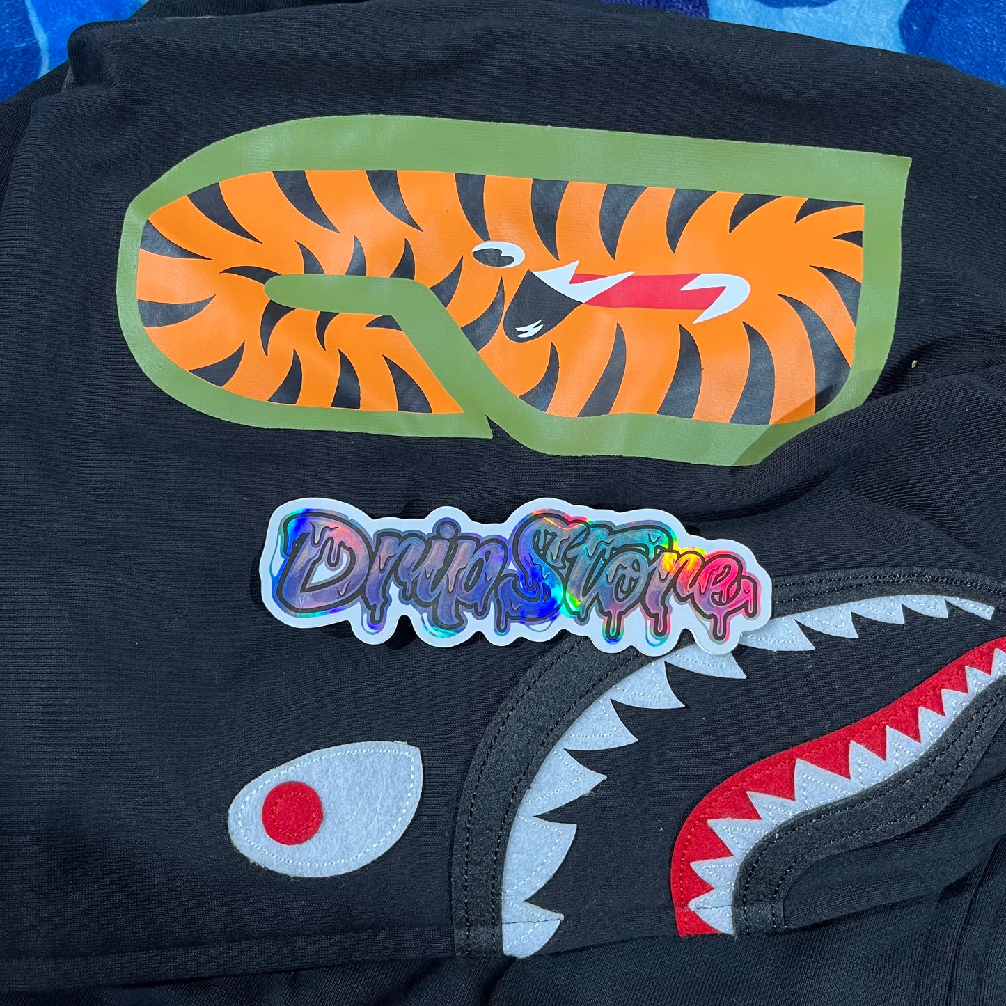 BAPE 1ST CAMO SHARK FULL ZIP HOODIE BLACK