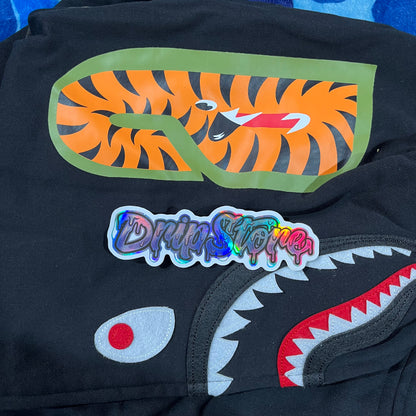 BAPE 1ST CAMO SHARK FULL ZIP HOODIE BLACK