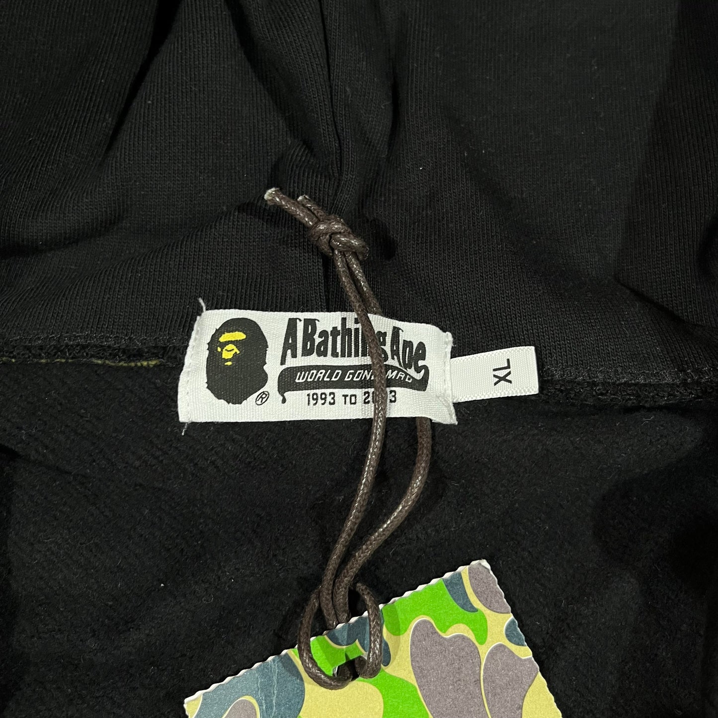 BAPE 1ST CAMO SHARK FULL ZIP HOODIE BLACK