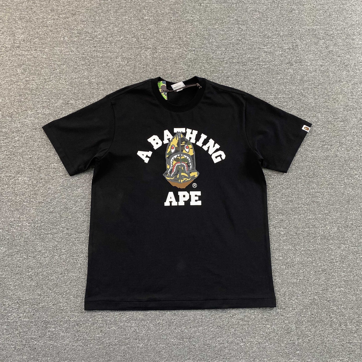 Bape 1st Camo Shark Seijin Tee Black