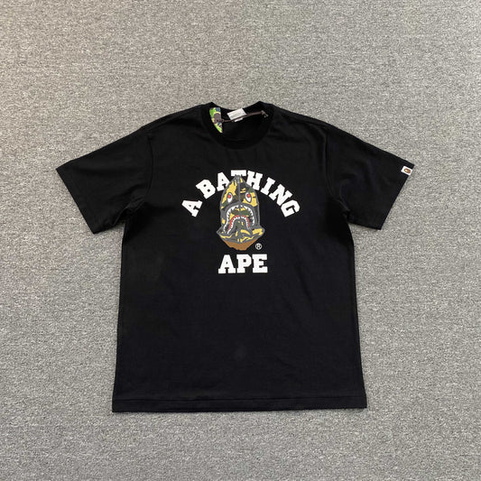 Bape 1st Camo Shark Seijin Tee Black