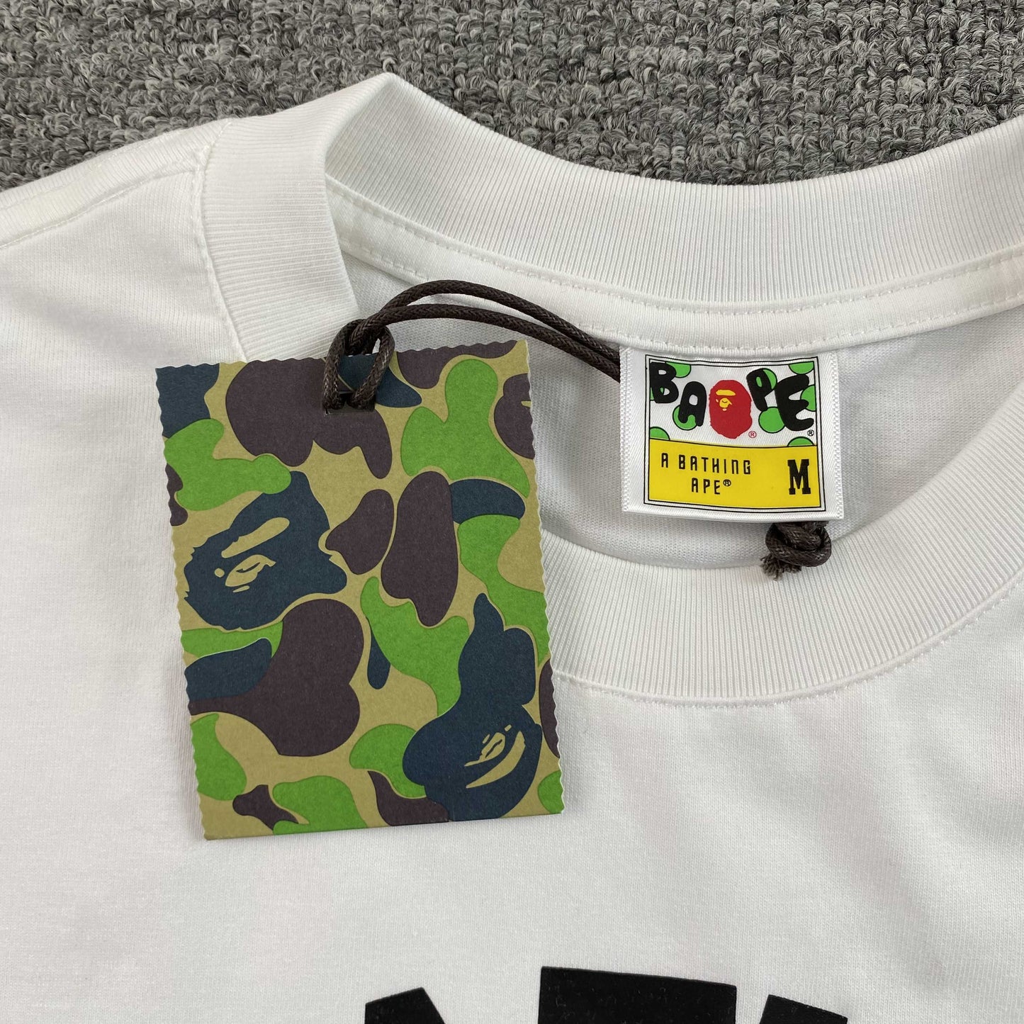 Bape 1st Camo Shark Seijin Tee White