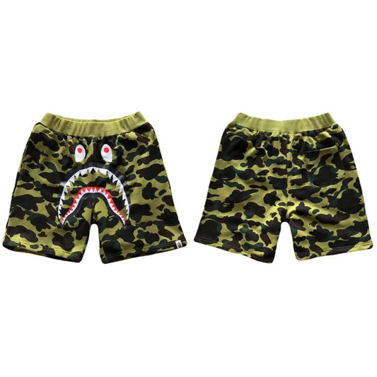 BAPE 1ST CAMO SHARK SWEAT SHORTS-Drip Store Argentina