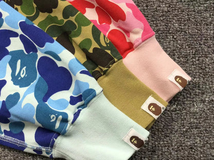 BAPE ABC CAMO SHARK FULL ZIP HOODIE PINK-Drip Store Argentina
