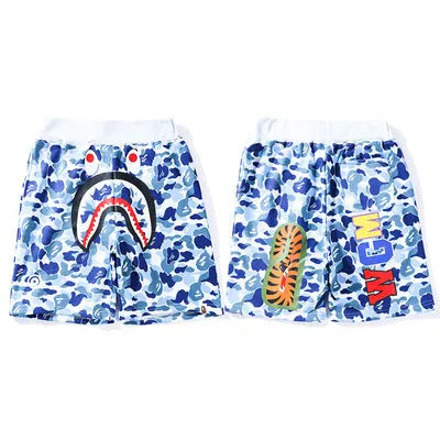 BAPE ABC CAMO WGM PRINT SHARK SWEATSHORTS-Drip Store Argentina