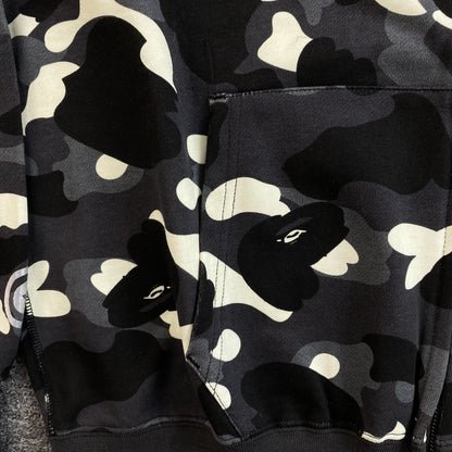 Bape City Camo Shark Full Zip Hoodie Black