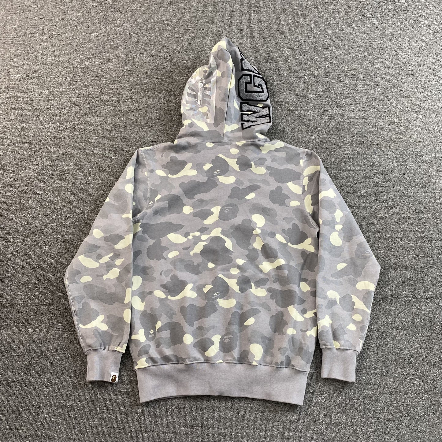 Bape City Camo Shark Full Zip Hoodie Grey
