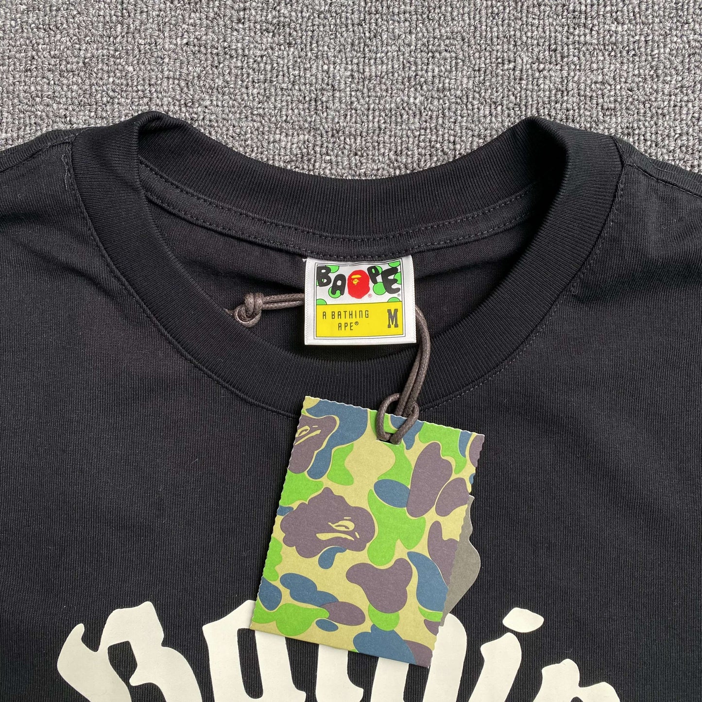 Bape College Tee Black