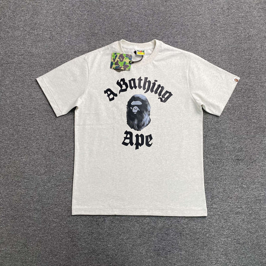 Bape College Tee White