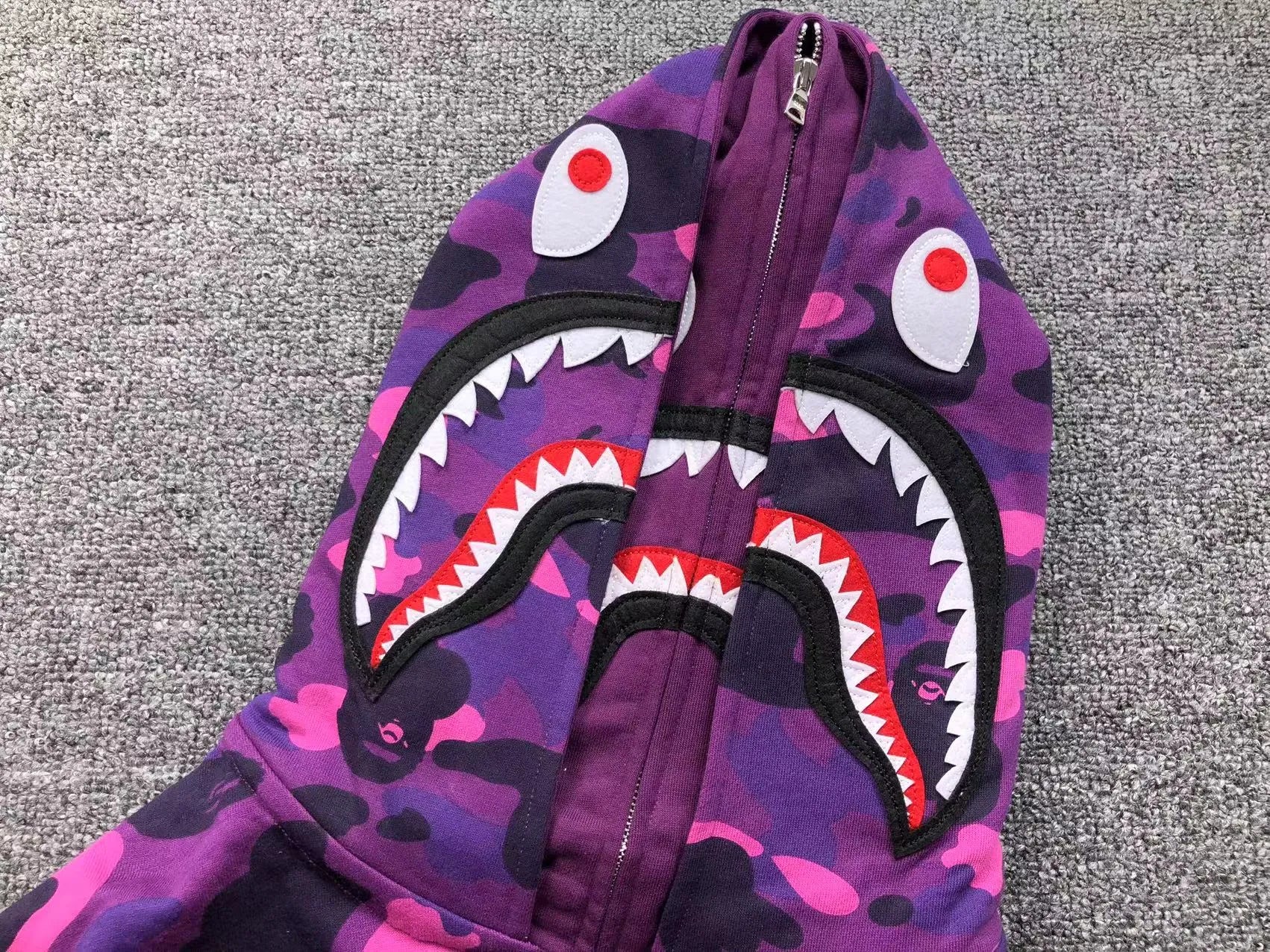 bape-color-camo-shark-wide-full-zip-double-hoodie-purple-3-Drip Store Argentina